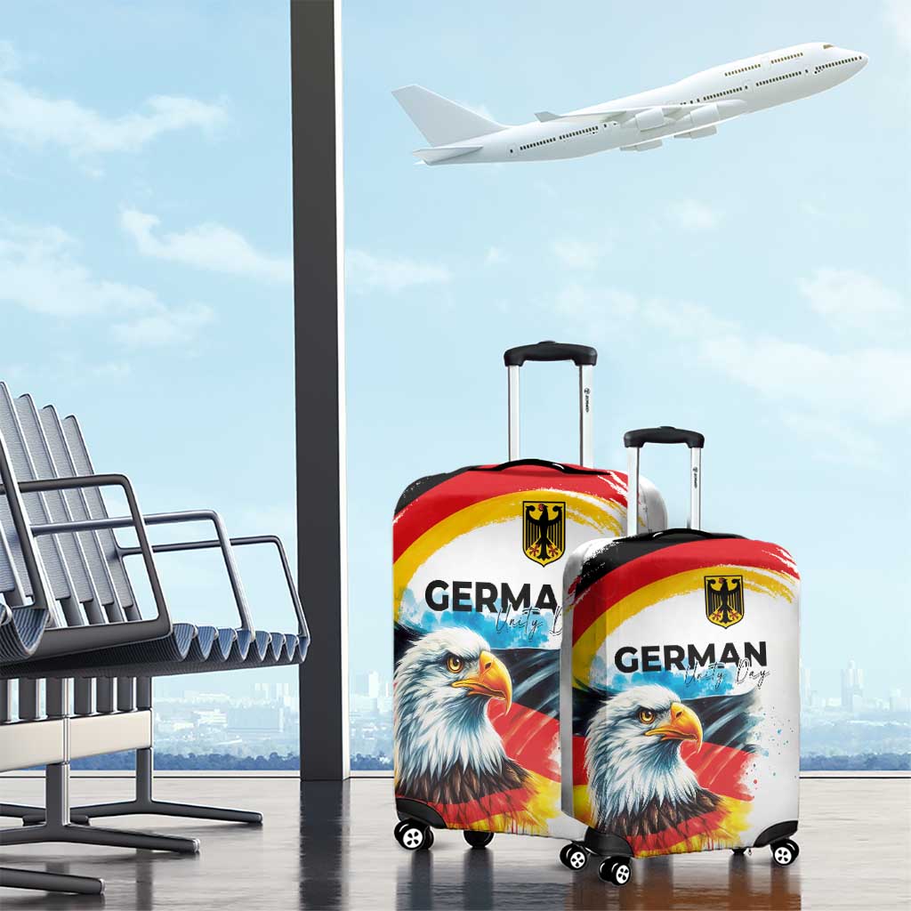 German Unity Day Luggage Cover Germany Flag with Eagle Head and Emblem LT03