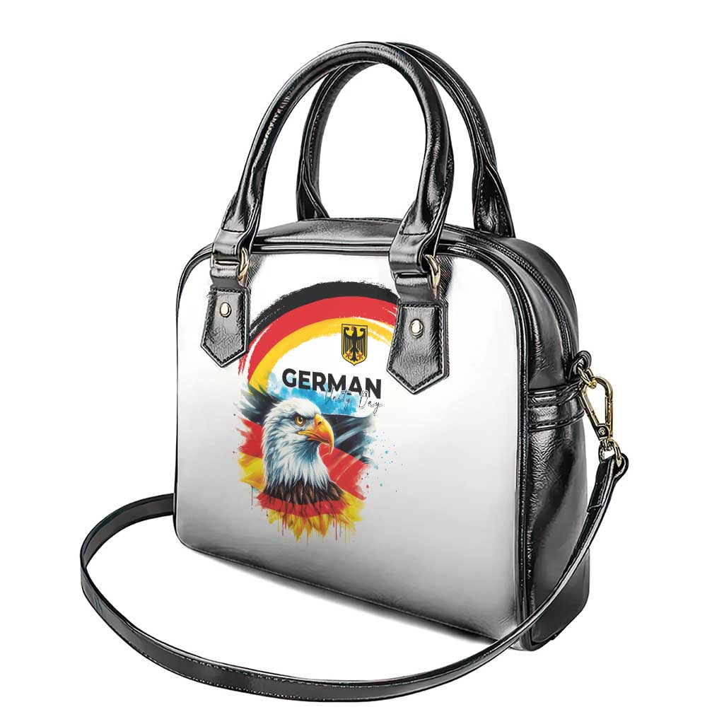 German Unity Day Shoulder Handbag Germany Flag with Eagle Head and Emblem LT03
