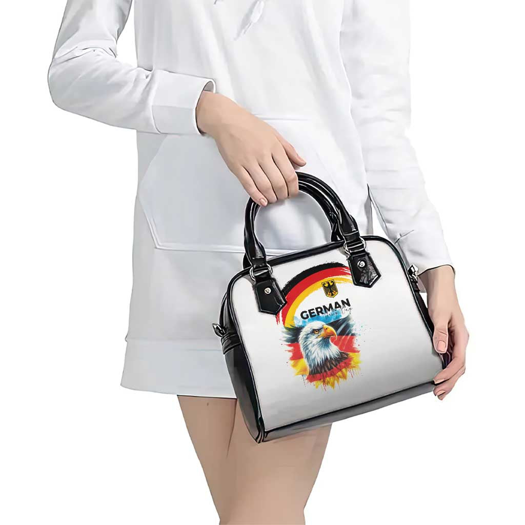 German Unity Day Shoulder Handbag Germany Flag with Eagle Head and Emblem LT03