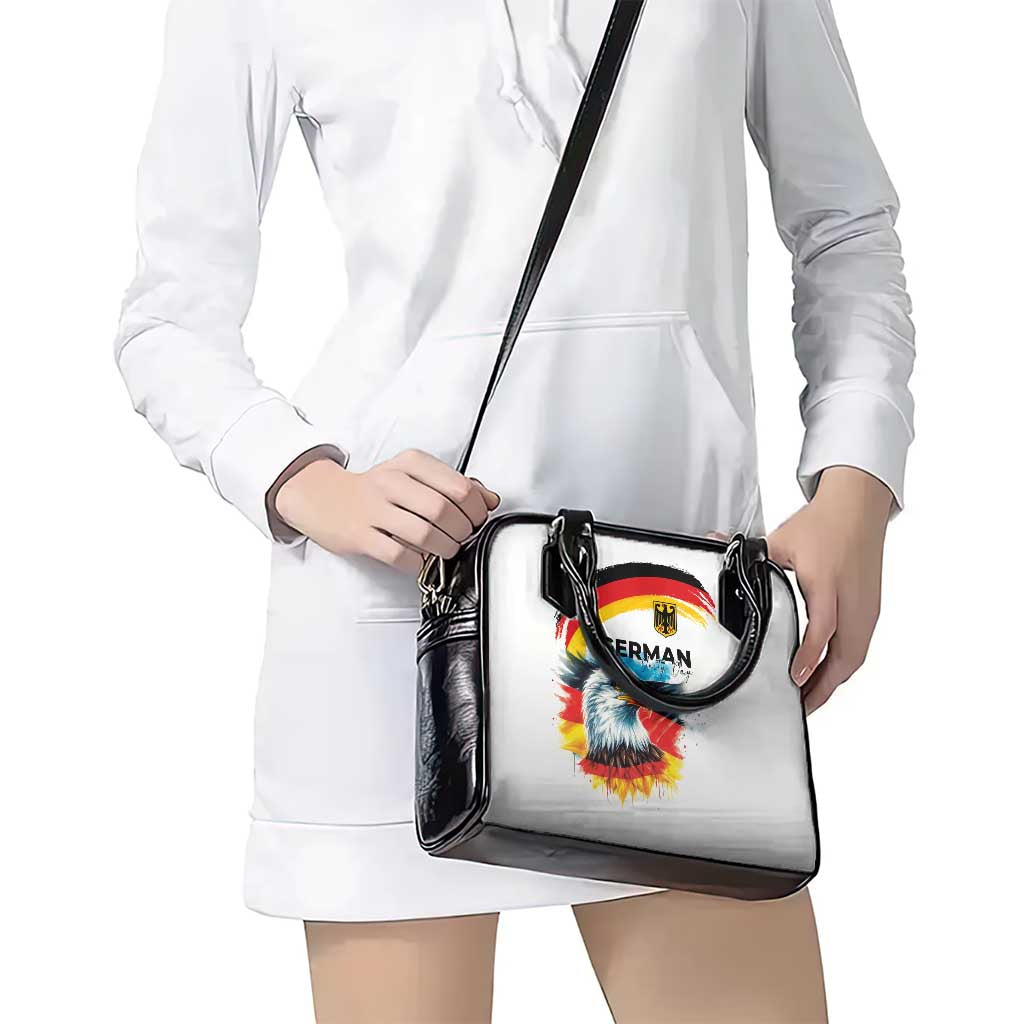 German Unity Day Shoulder Handbag Germany Flag with Eagle Head and Emblem LT03