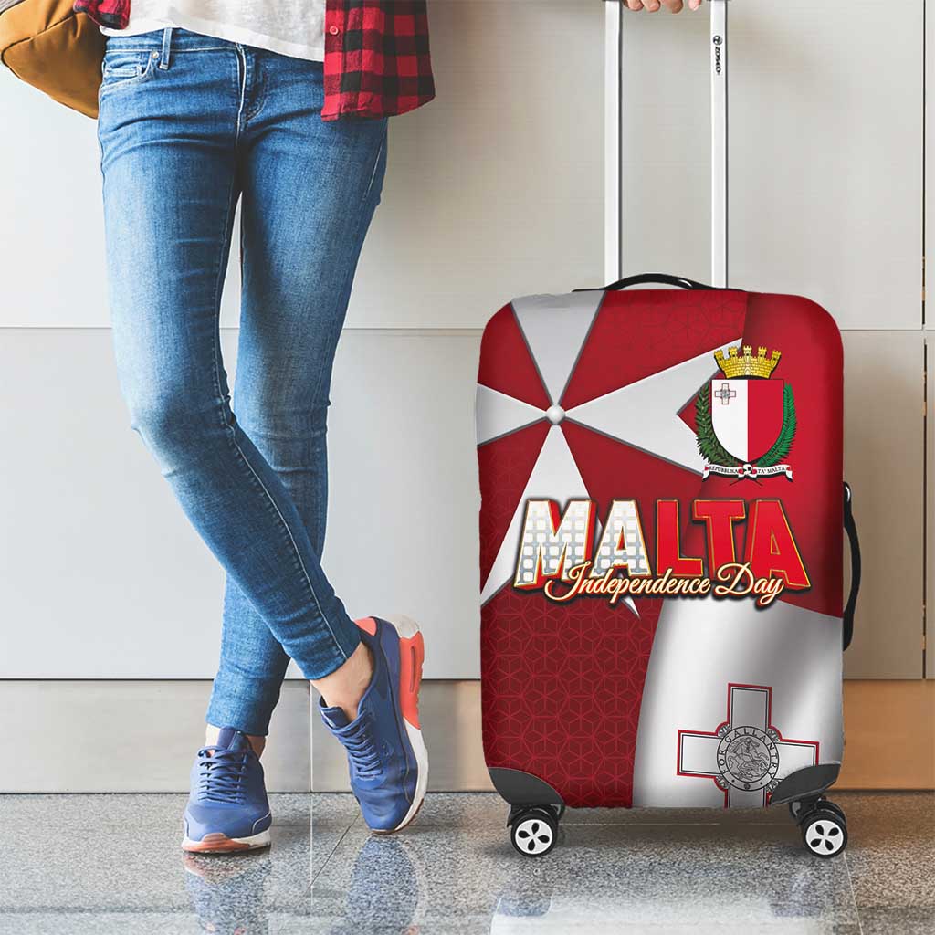 Malta Independence Day Luggage Cover National Flag with Maltese Cross and Emblem LT03