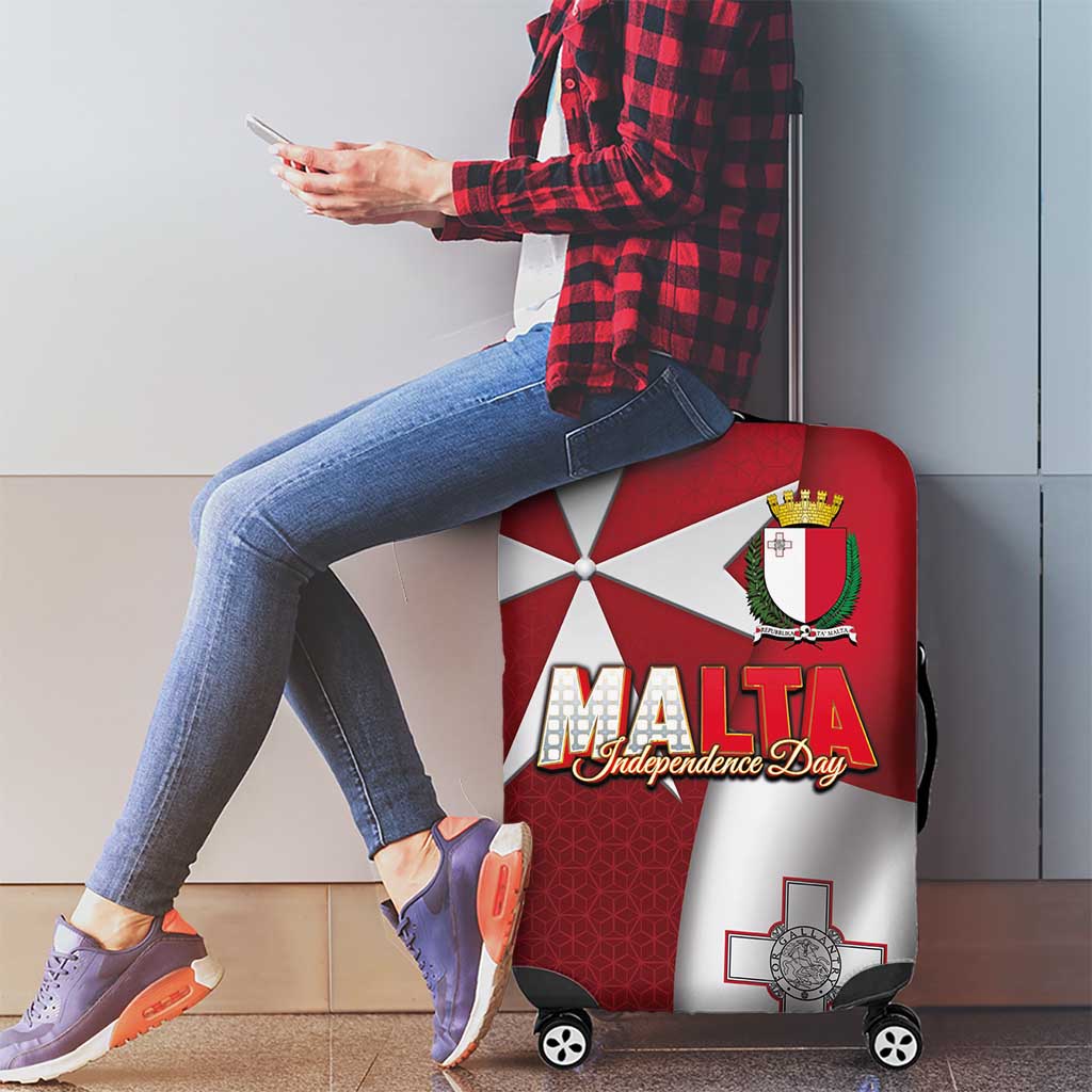 Malta Independence Day Luggage Cover National Flag with Maltese Cross and Emblem LT03