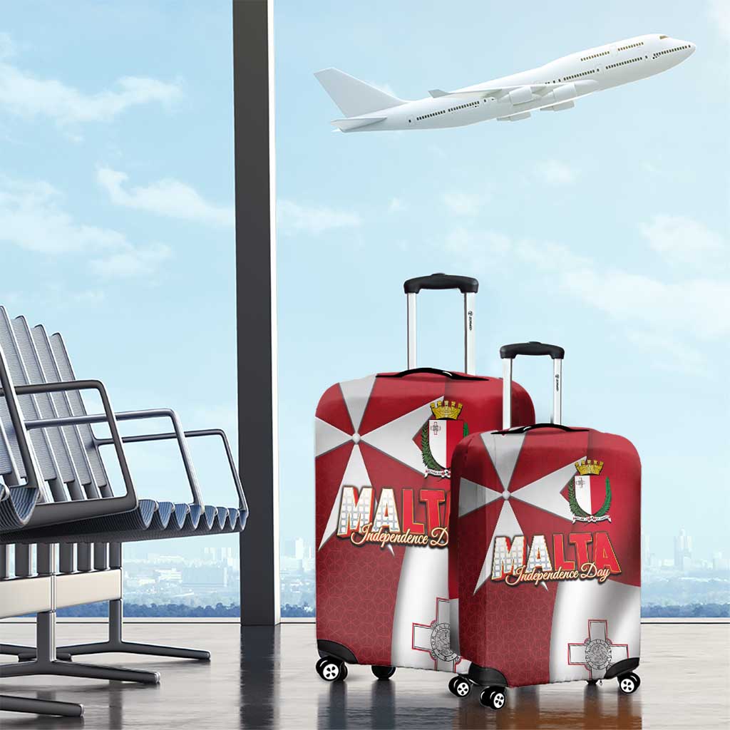 Malta Independence Day Luggage Cover National Flag with Maltese Cross and Emblem LT03
