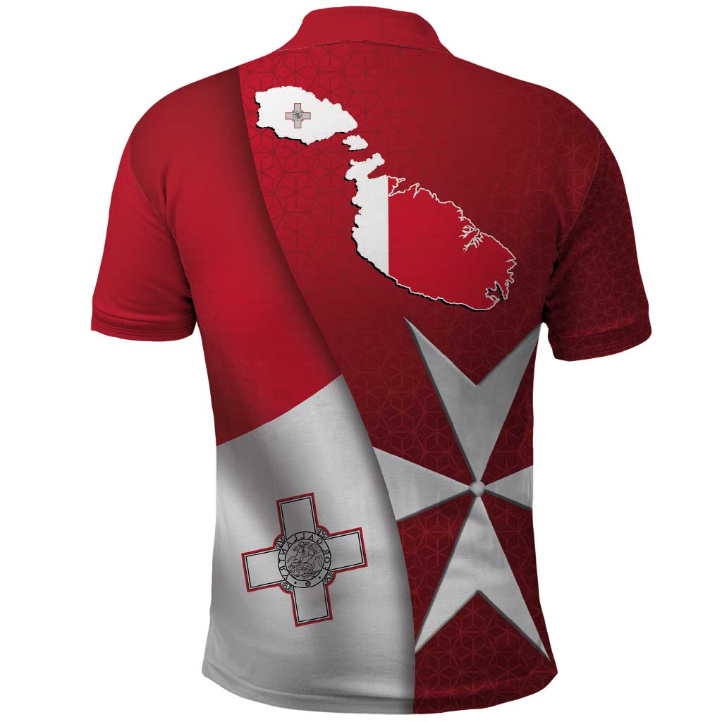 Malta Independence Day Polo Shirt National Flag with Maltese Cross and Emblem LT03