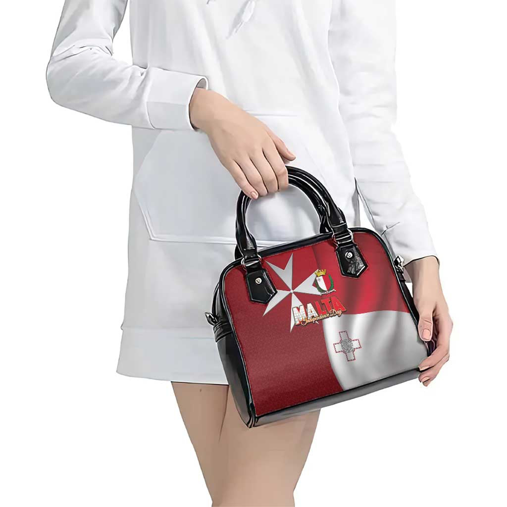 Malta Independence Day Shoulder Handbag National Flag with Maltese Cross and Emblem LT03
