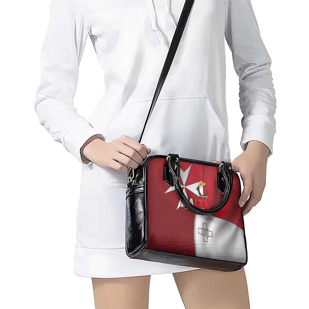 Malta Independence Day Shoulder Handbag National Flag with Maltese Cross and Emblem LT03