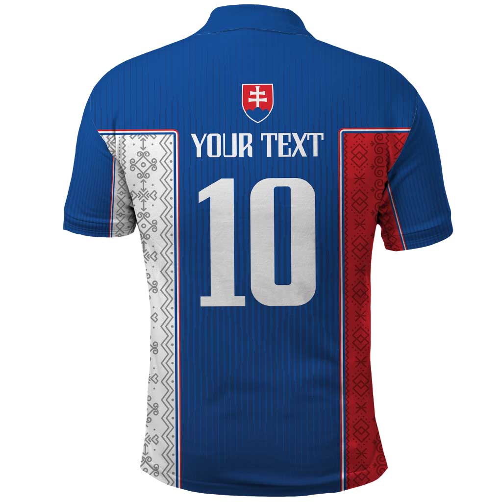 Custom Slovakia Football 2024 Go Champion Polo Shirt LT03