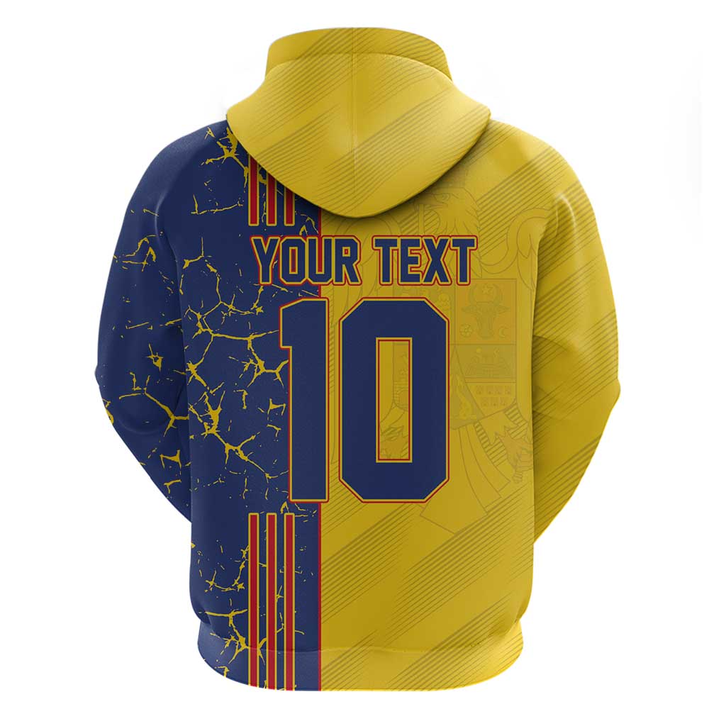 Custom Romania Football 2024 Go Champion Hoodie LT03