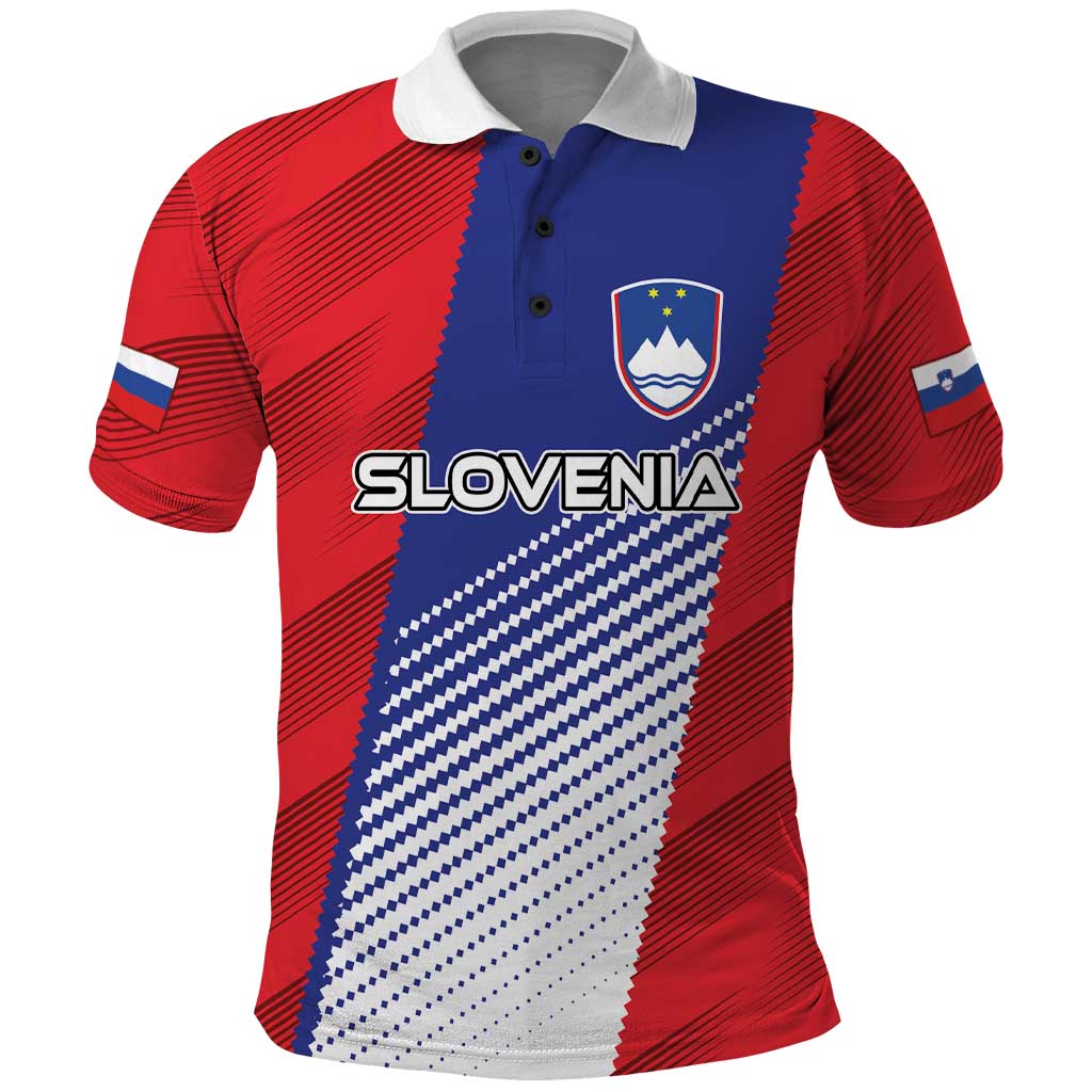 Custom Slovenia Football 2024 Go Champion Polo Shirt LT03