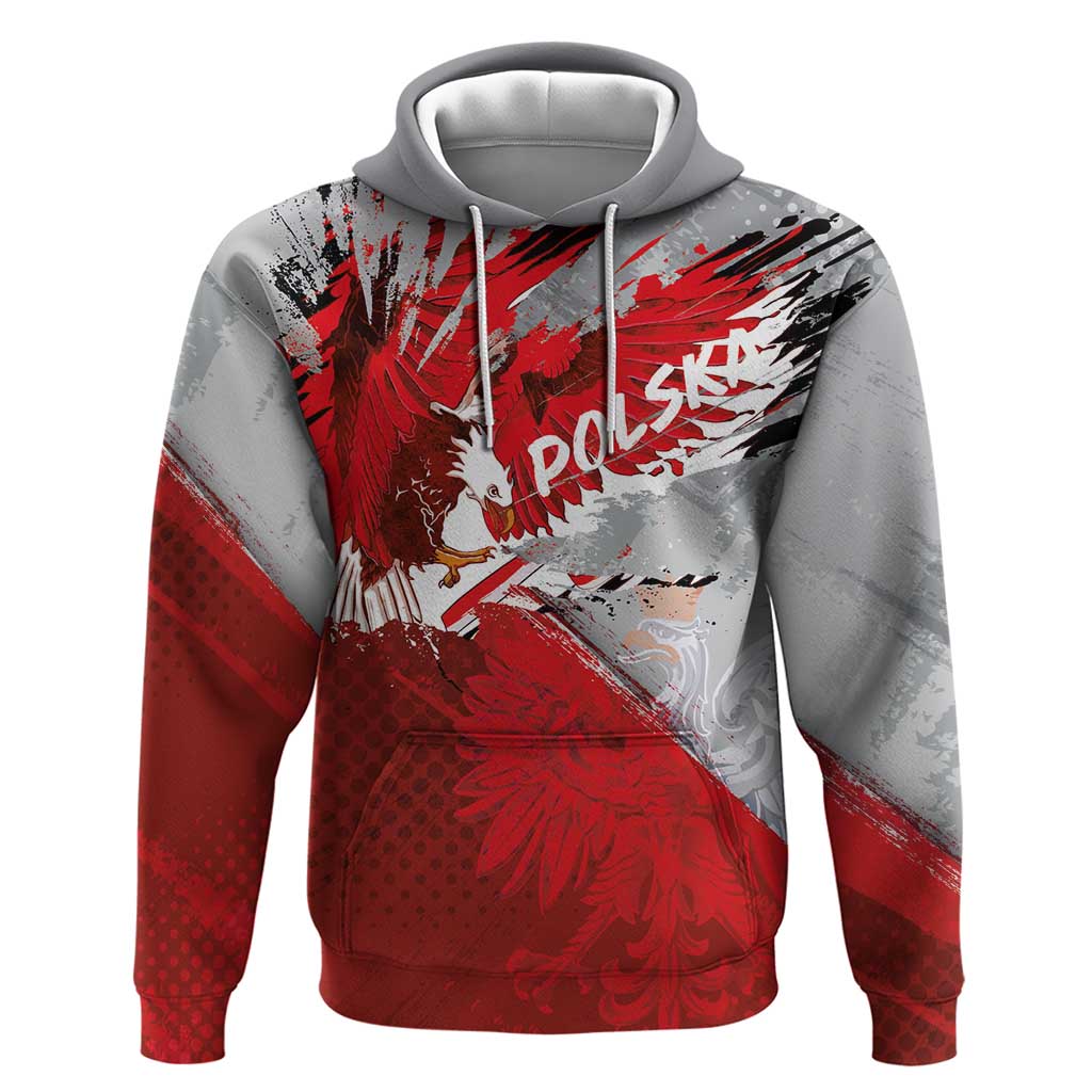 Polska Eagle Hoodie Poland Sporty Grunge Style LT03