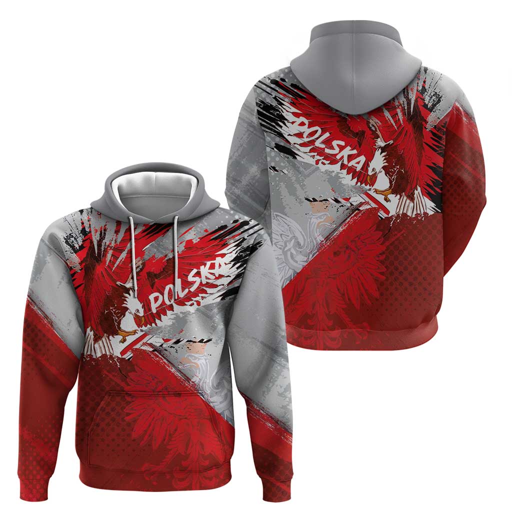 Polska Eagle Hoodie Poland Sporty Grunge Style LT03