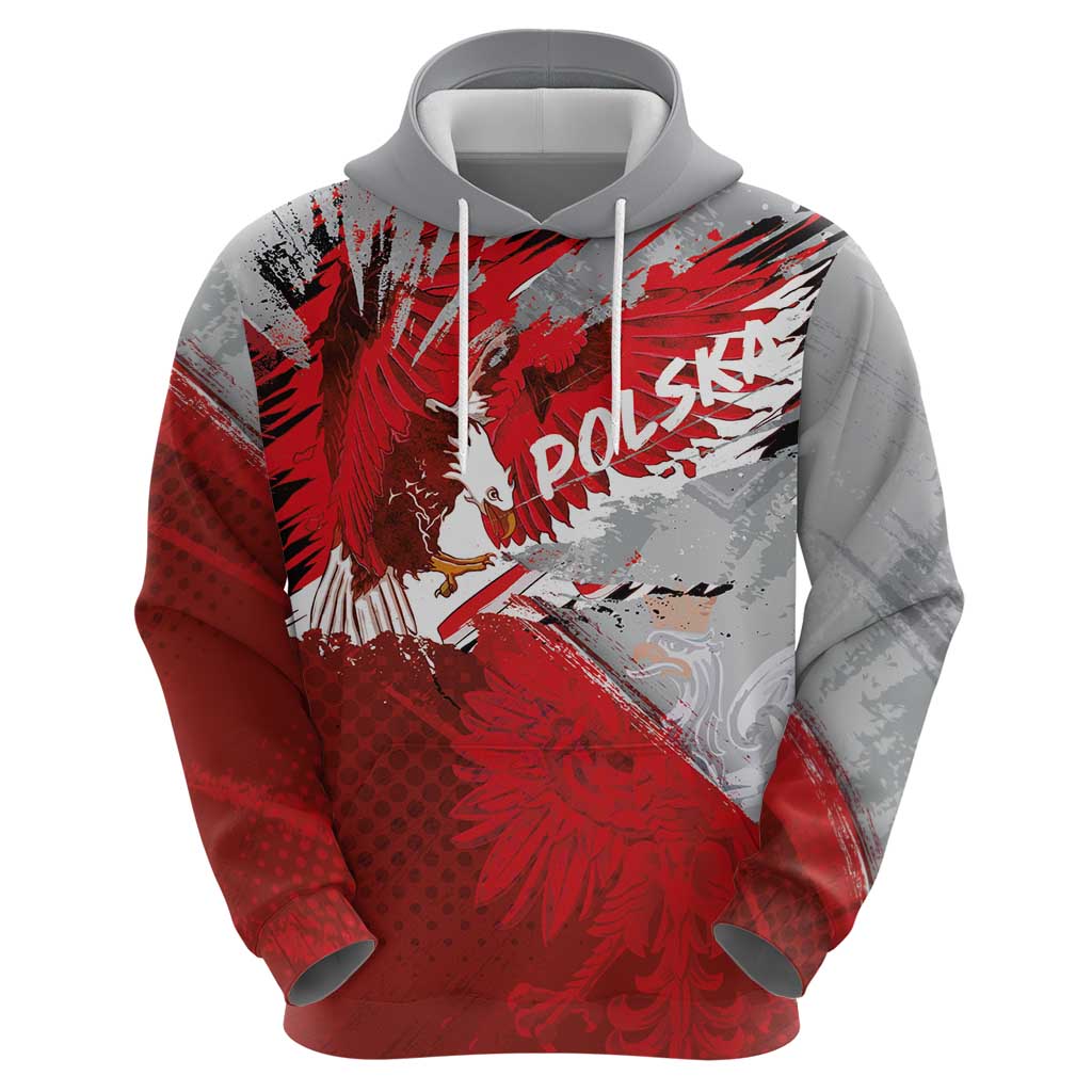 Polska Eagle Hoodie Poland Sporty Grunge Style LT03