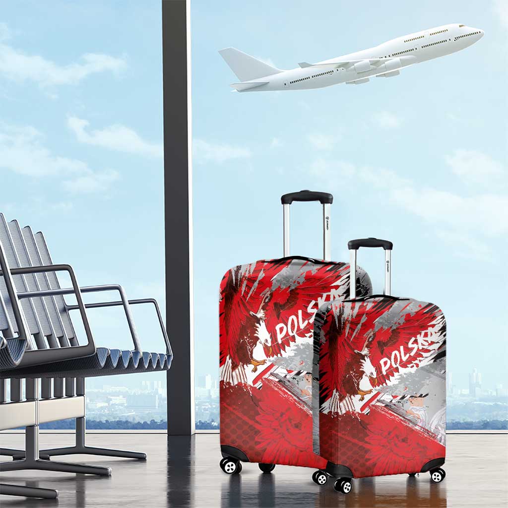 Polska Eagle Luggage Cover Poland Sporty Grunge Style LT03