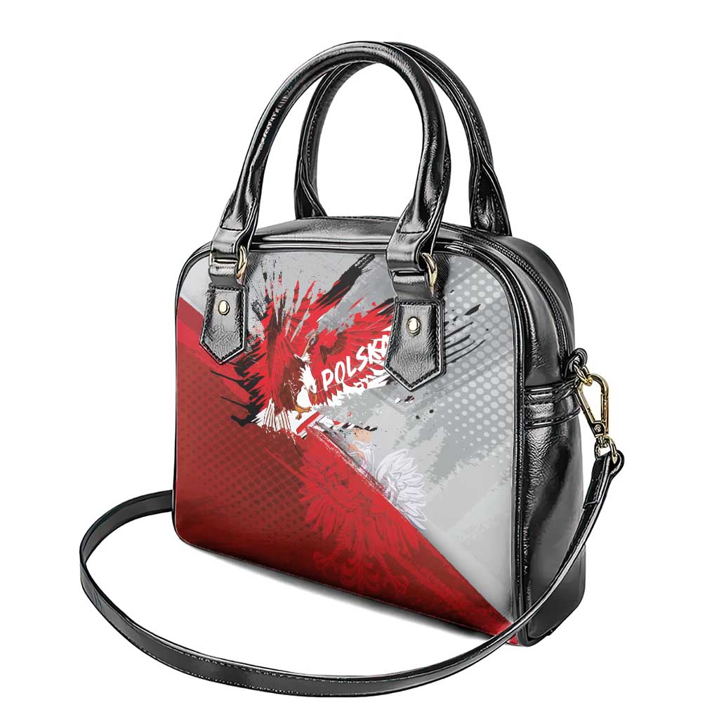 Polska Eagle Shoulder Handbag Poland Sporty Grunge Style LT03