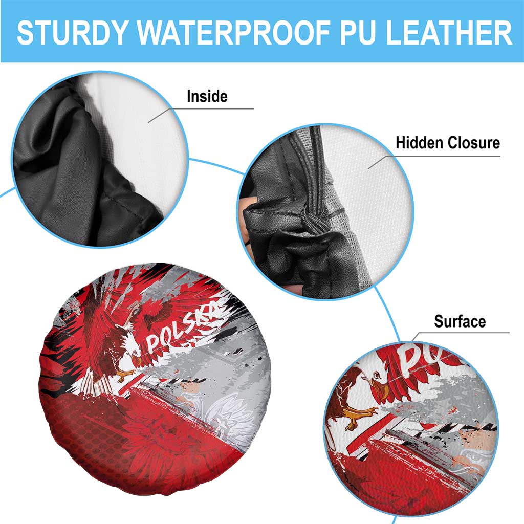 Polska Eagle Spare Tire Cover Poland Sporty Grunge Style LT03