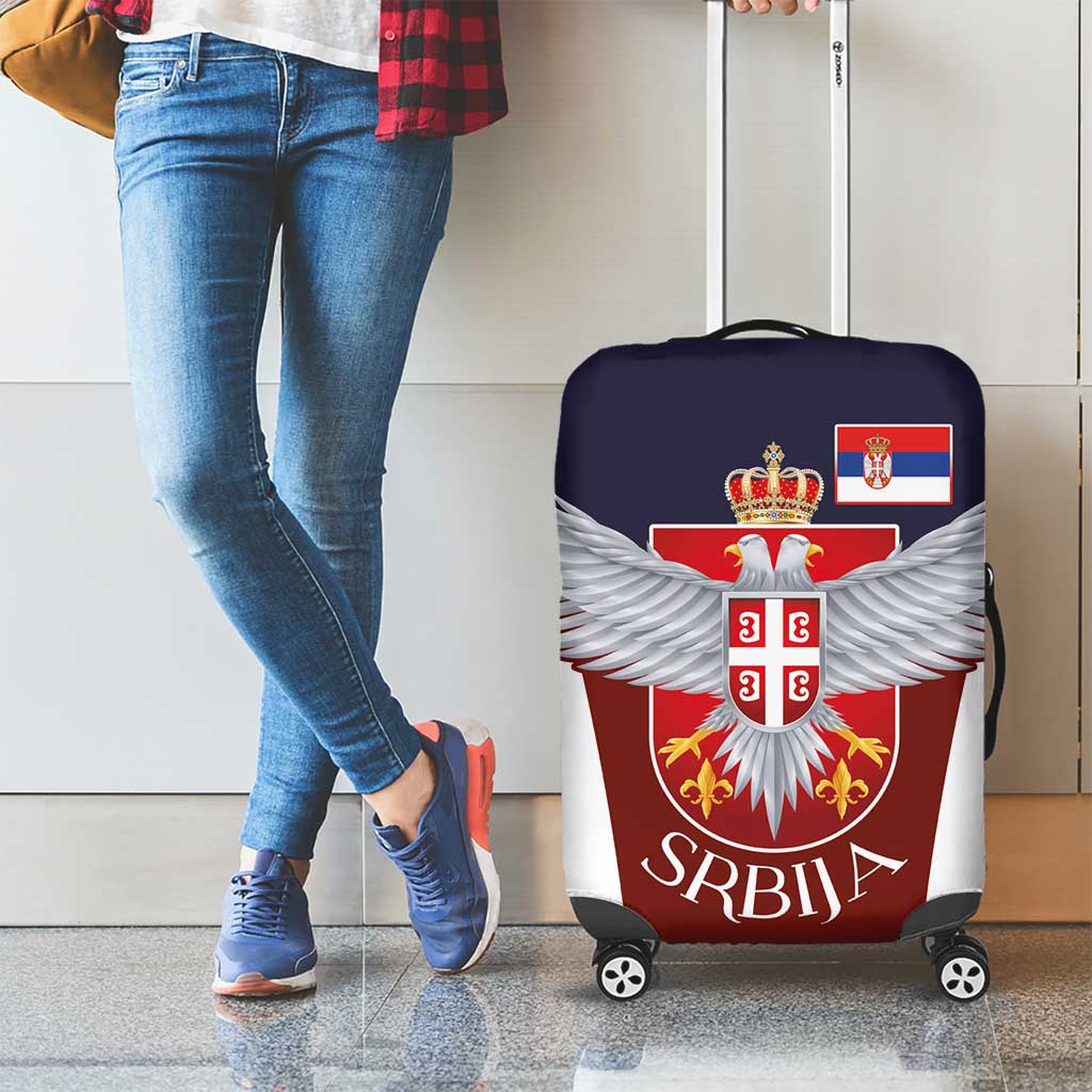 Serbia Luggage Cover Double Headed Eage Emblem Sporty LT03
