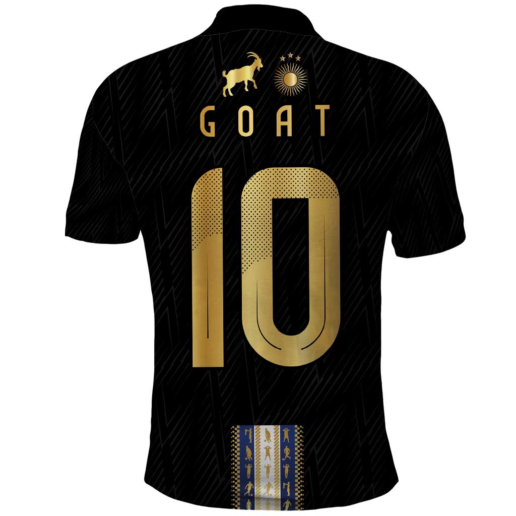 Argentina Football Polo Shirt GOAT-Pride of La Albiceleste LT03