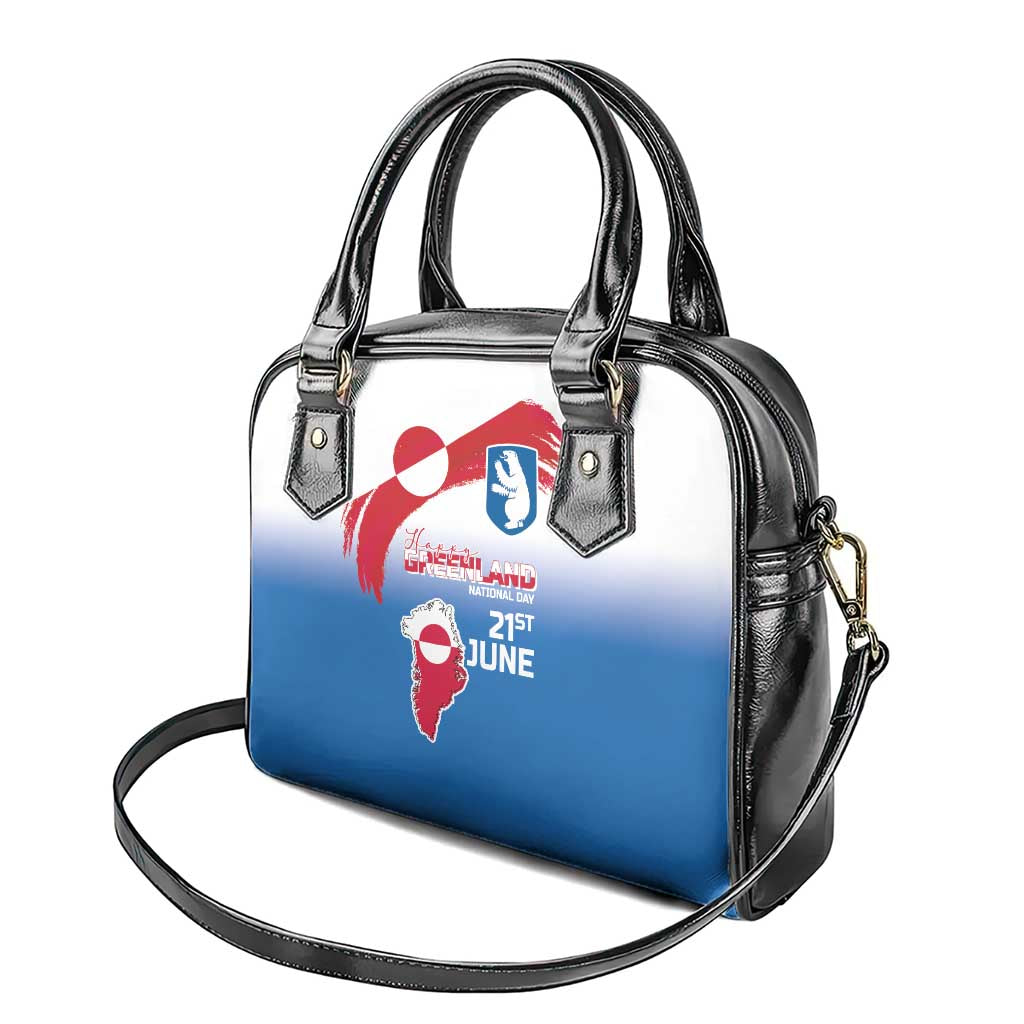 Greenland National Day Shoulder Handbag National Country Flag and Emblem with The Map LT03