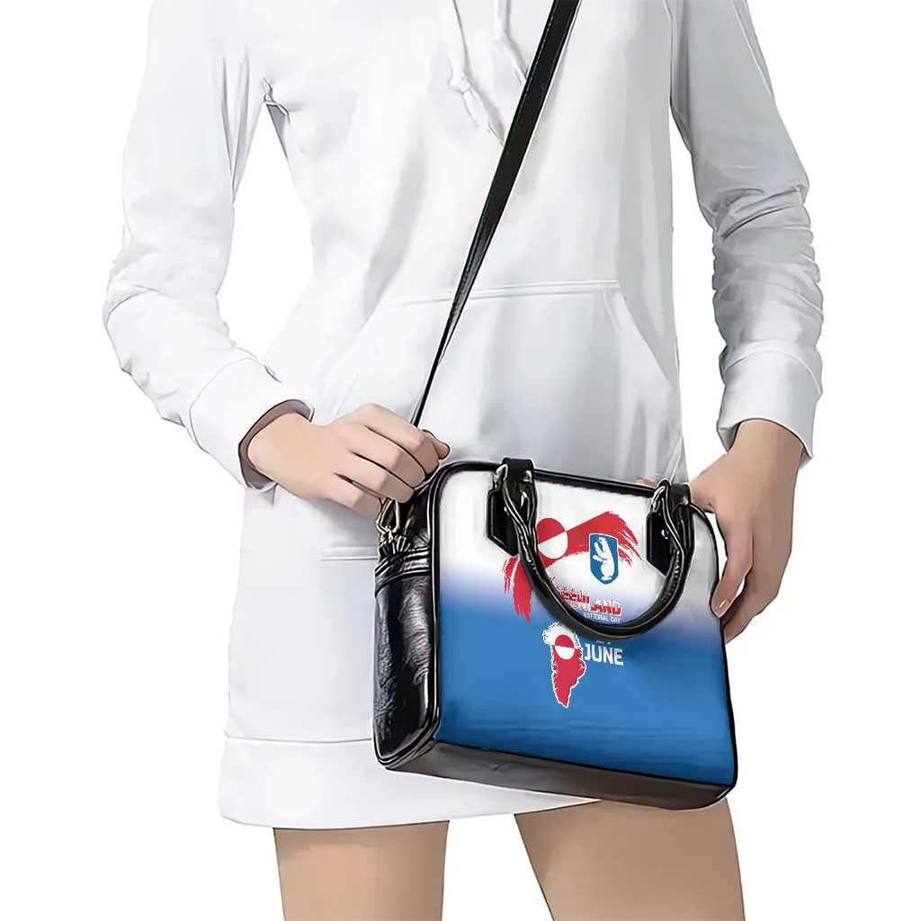 Greenland National Day Shoulder Handbag National Country Flag and Emblem with The Map LT03