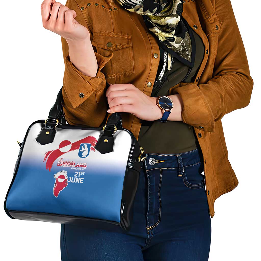 Greenland National Day Shoulder Handbag National Country Flag and Emblem with The Map LT03