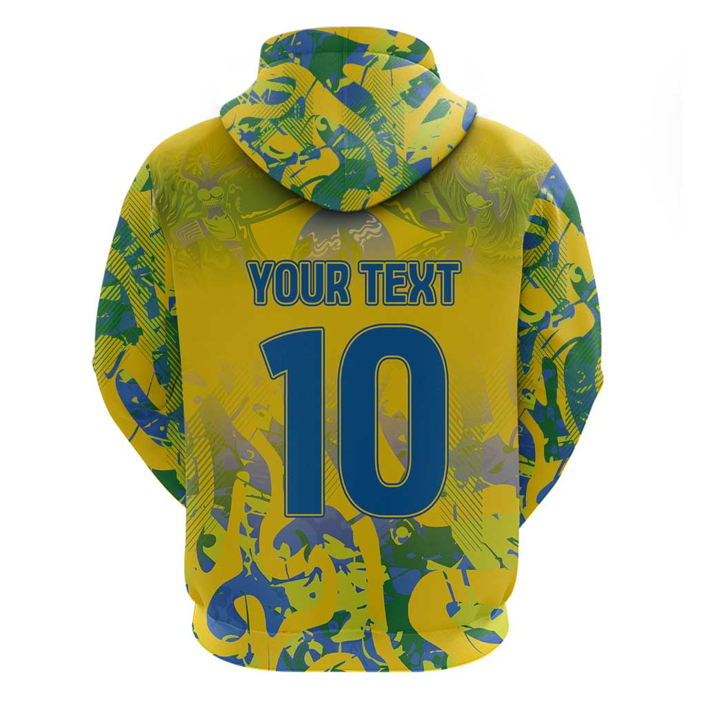 Custom Brazil Football Champion 2024 Hoodie LT03