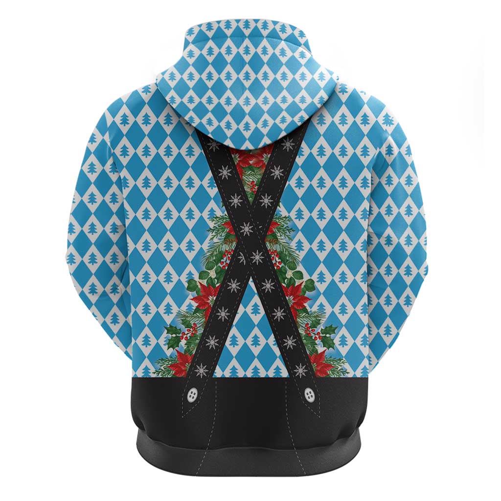 German Christmas Hoodie Lederhosen Weihnachten Style with Bavaria Pattern LT03