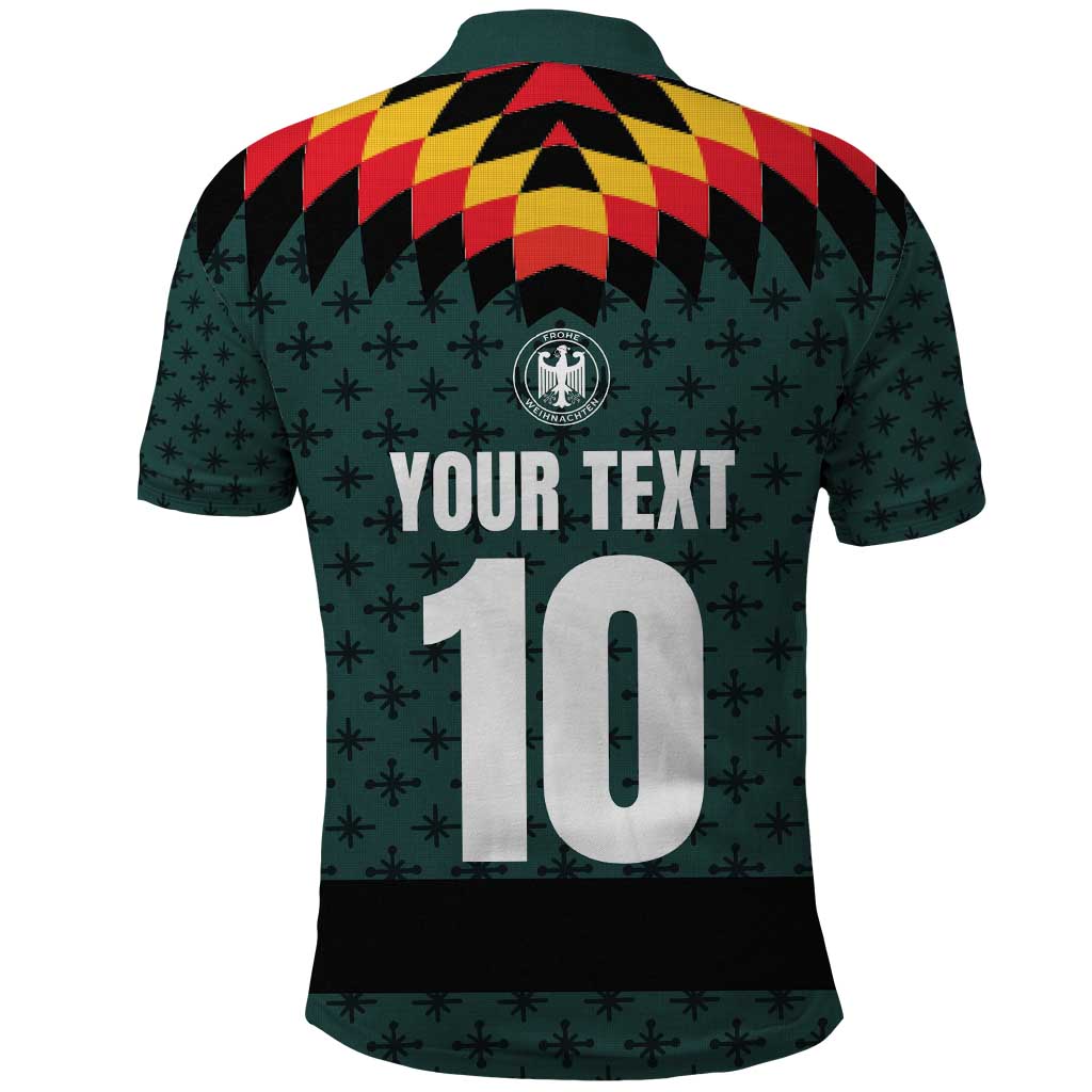 Custom German Christmas Polo Shirt German Football Jersey mix Santa Suit Style LT03