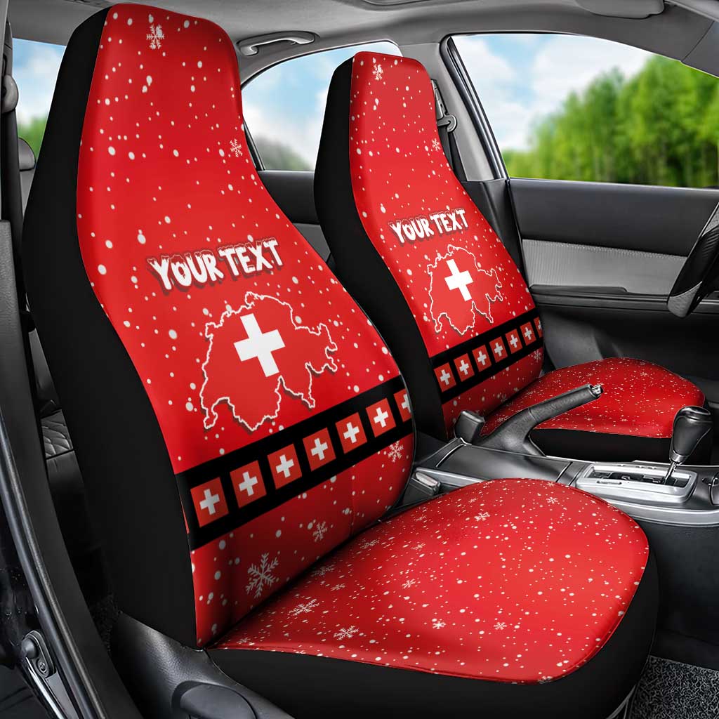 Personalized Swiss Christmas - Designed in Santa Suit Car Seat Cover LT03