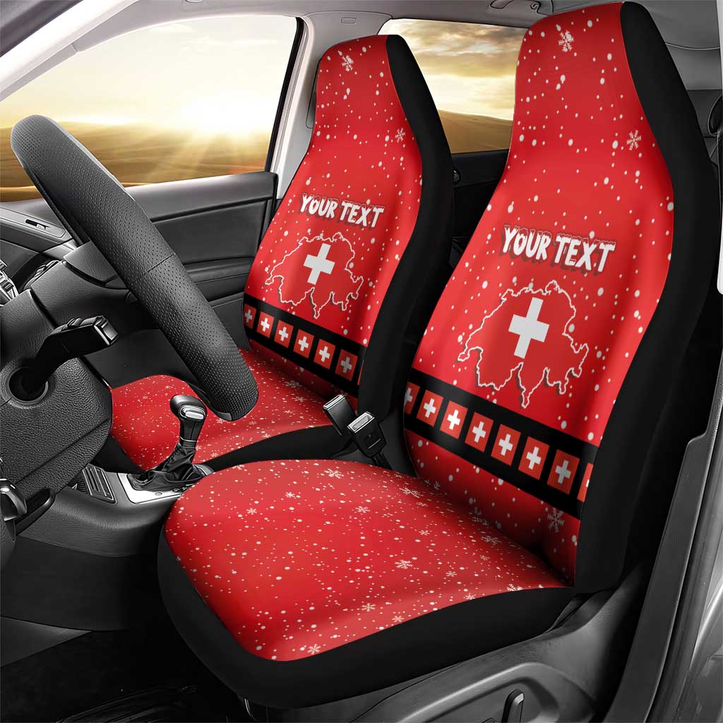 Personalized Swiss Christmas - Designed in Santa Suit Car Seat Cover LT03