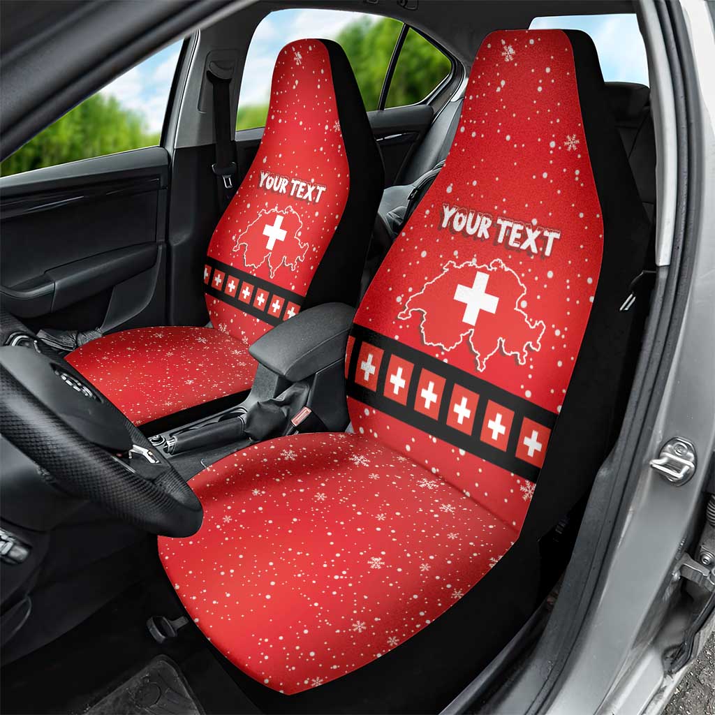 Personalized Swiss Christmas - Designed in Santa Suit Car Seat Cover LT03