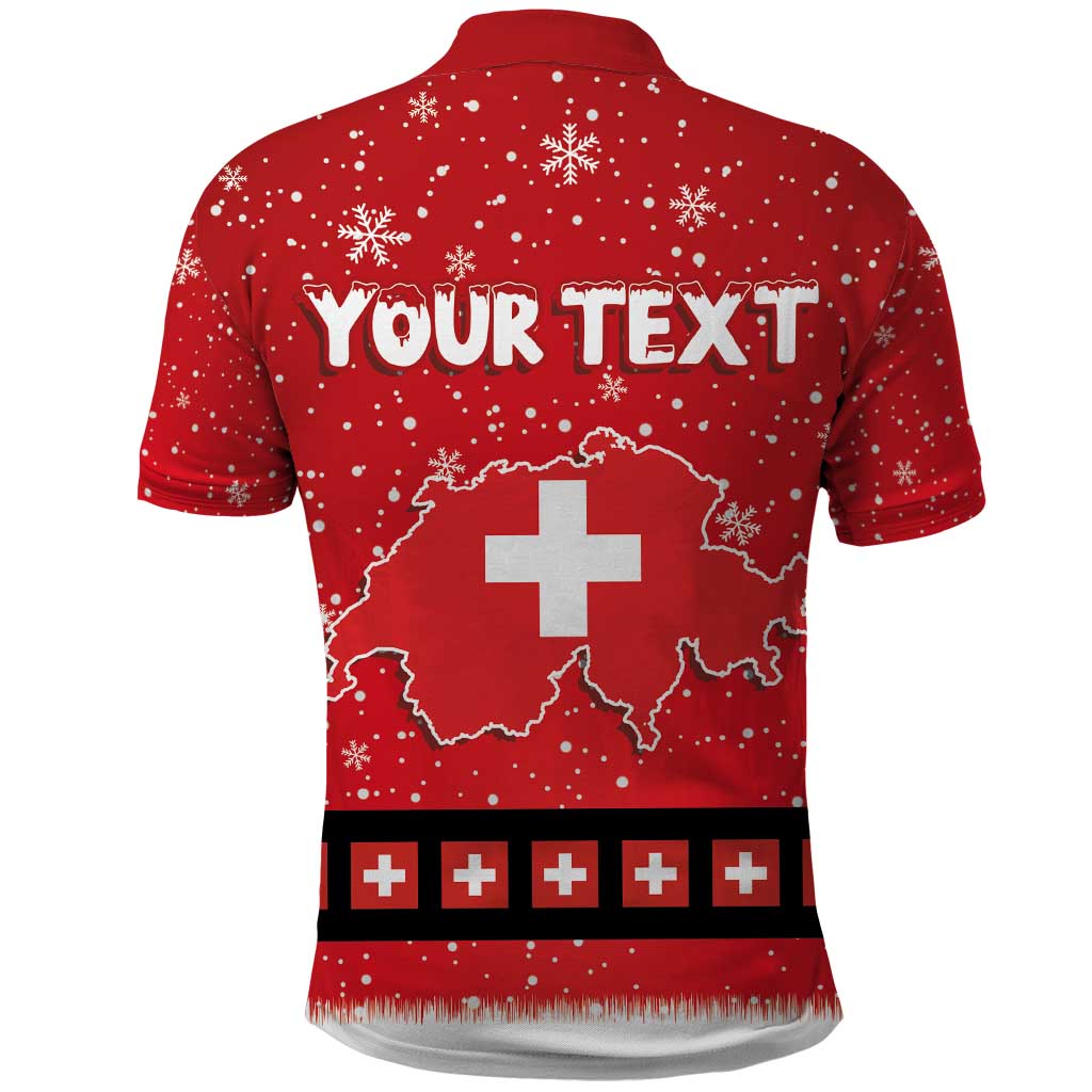 Personalized Swiss Christmas - Designed in Santa Suit Polo Shirt LT03