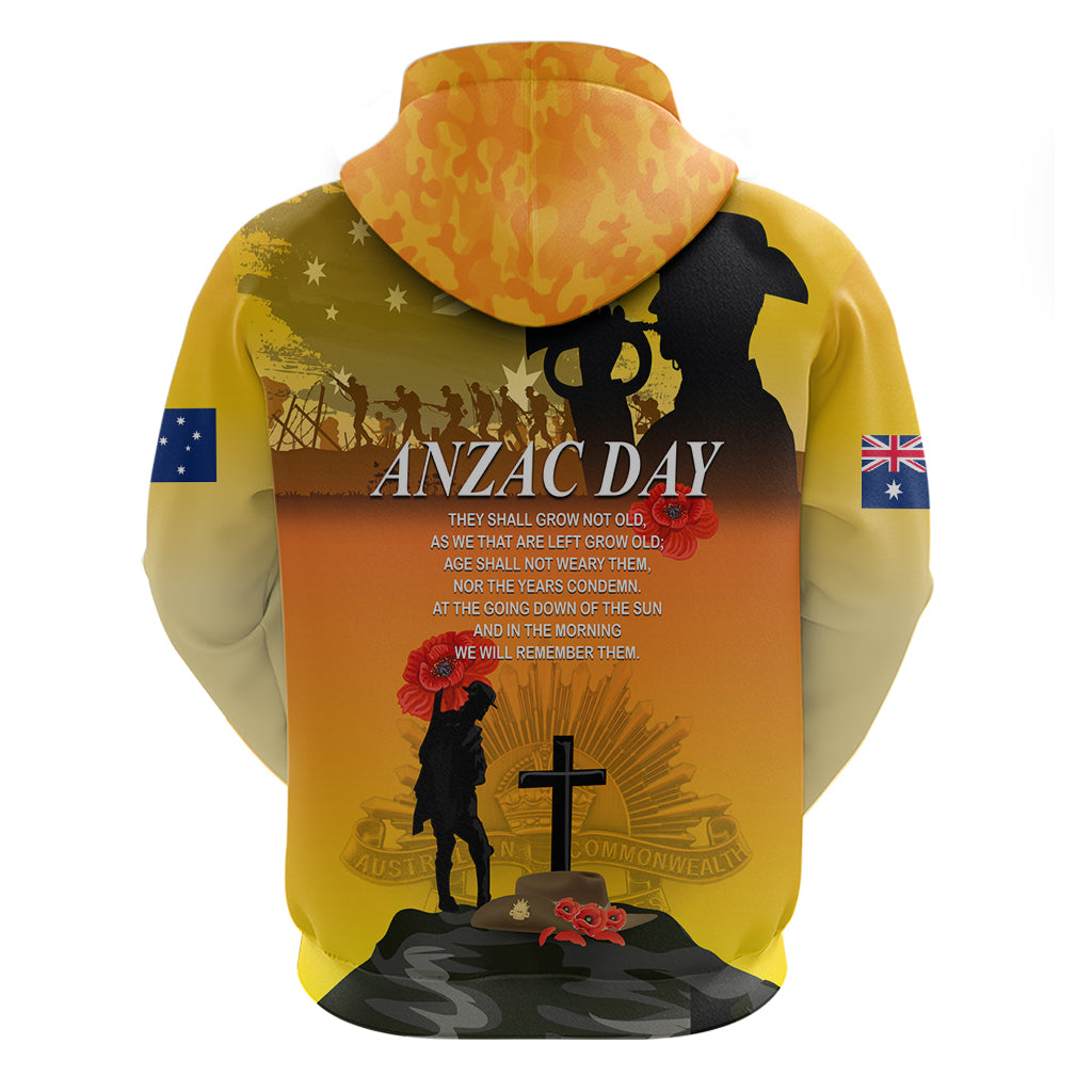 Australia ANZAC Day Hoodie Gallipoli Lest We Forget LT03