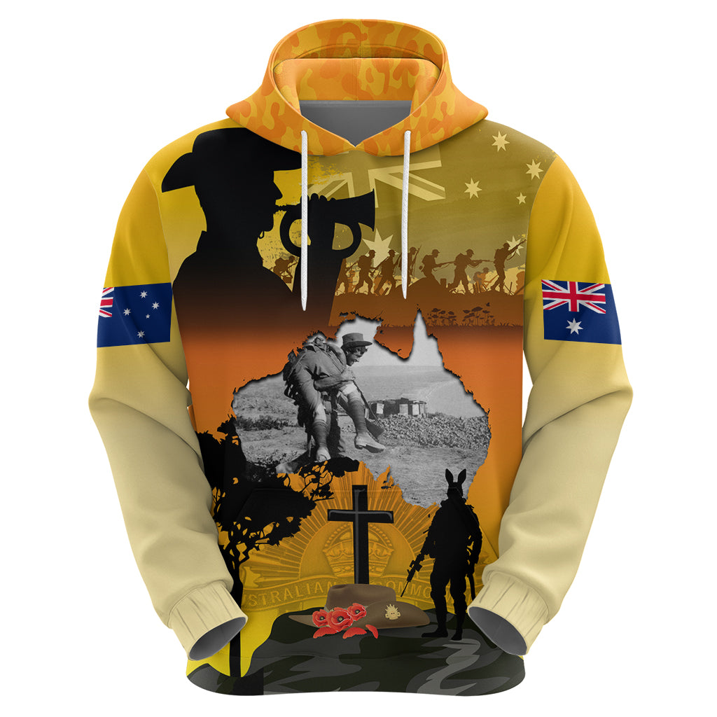 Australia ANZAC Day Hoodie Gallipoli Lest We Forget LT03