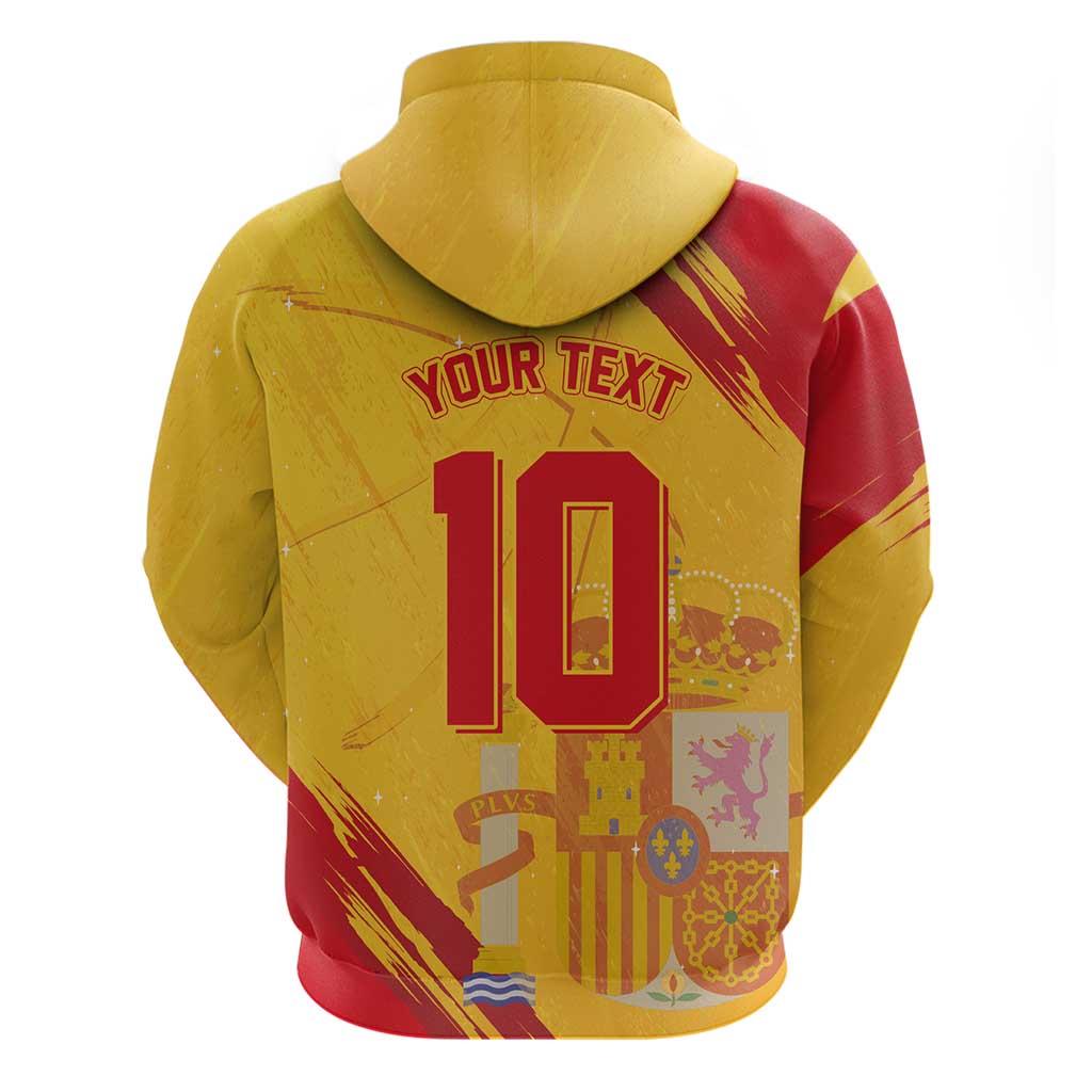 Custom Basketball Fan Jersey Spanish Hoodie Royal Seal of España LT03