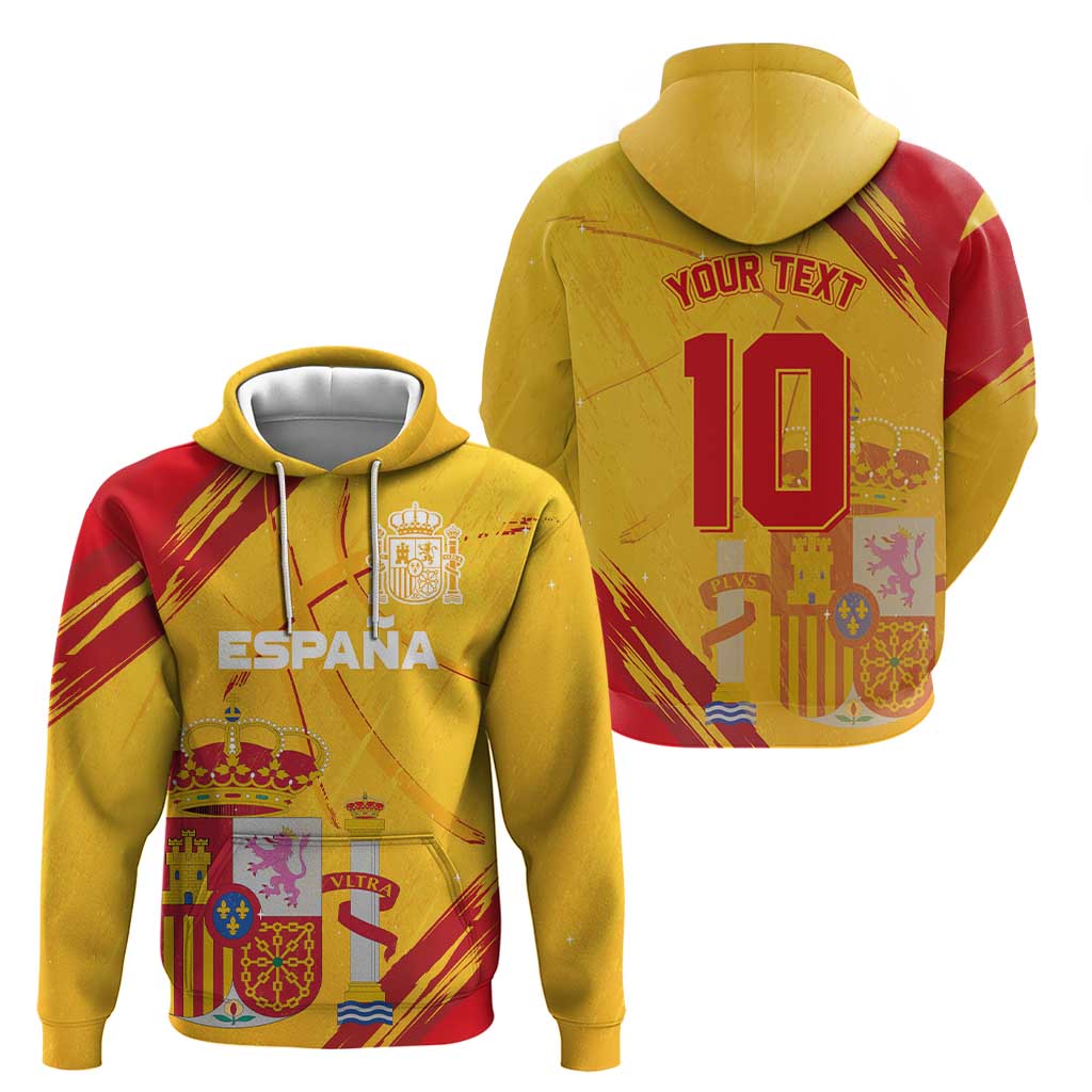 Custom Basketball Fan Jersey Spanish Hoodie Royal Seal of España LT03