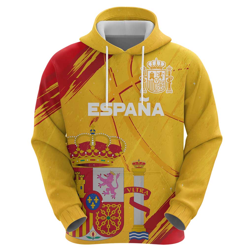 Custom Basketball Fan Jersey Spanish Hoodie Royal Seal of España LT03