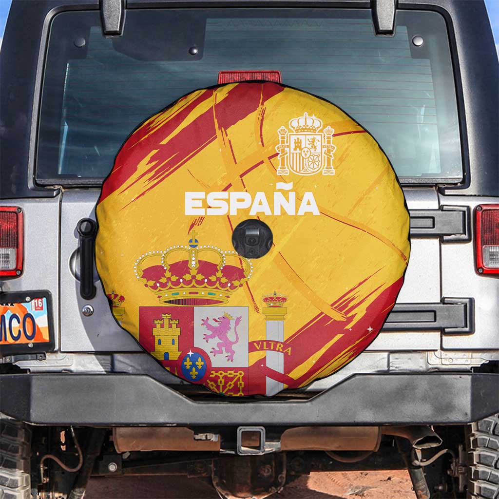 Basketball Fan Jersey Spanish Spare Tire Cover Royal Seal of España LT03
