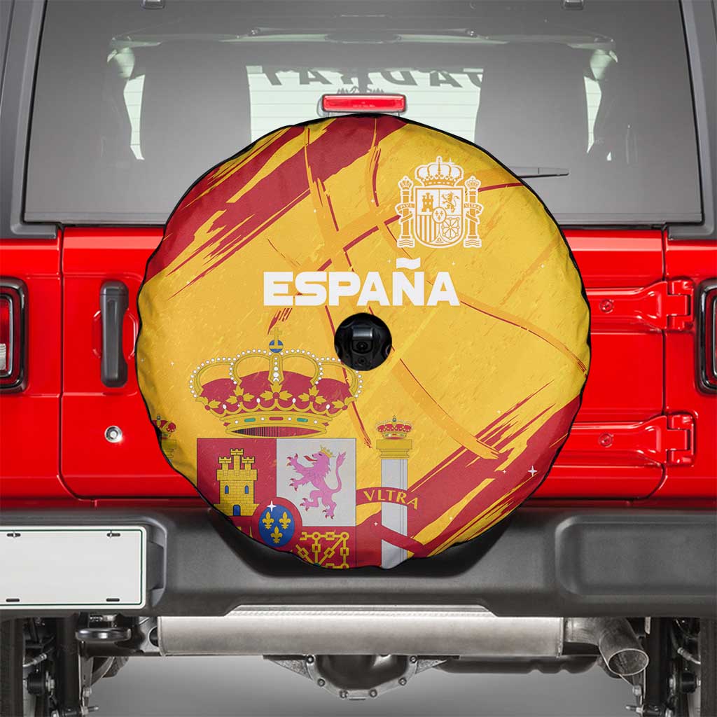 Basketball Fan Jersey Spanish Spare Tire Cover Royal Seal of España LT03