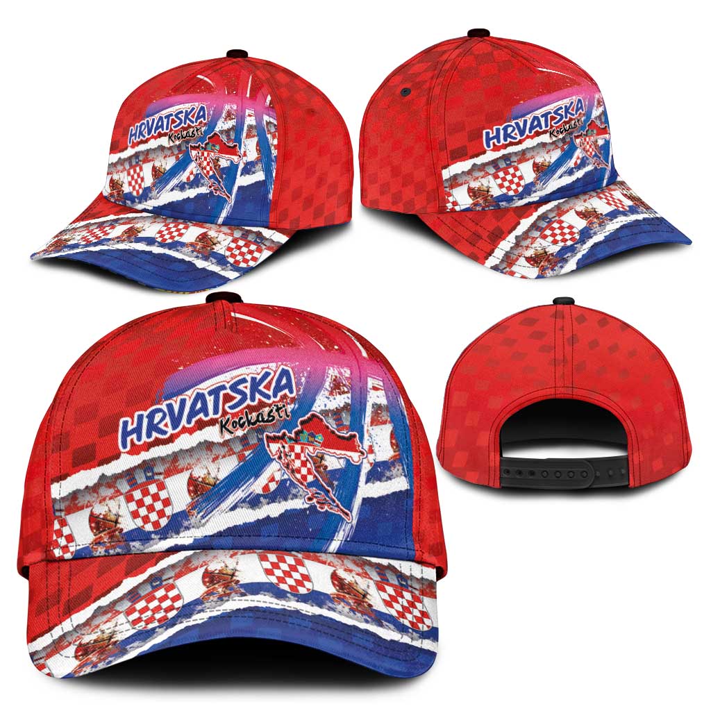 Basketball Fan Jersey Croatian Classic Cap Hrvatska-The Chequered Ones LT03