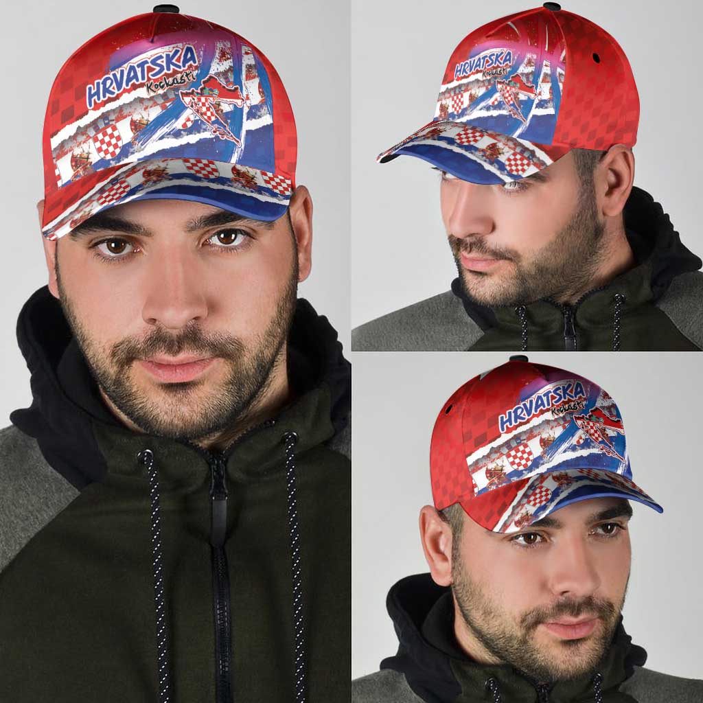 Basketball Fan Jersey Croatian Classic Cap Hrvatska-The Chequered Ones LT03