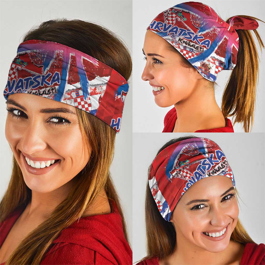 Basketball Fan Jersey Croatian Neck Gaiter Hrvatska-The Chequered Ones LT03