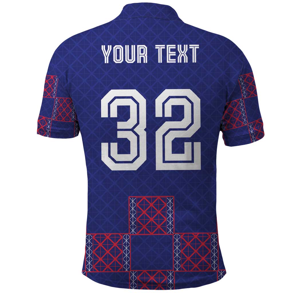 Custom Basketball Fan Jersey French Polo Shirt Paris Architectural Heritage Checkered Style LT03