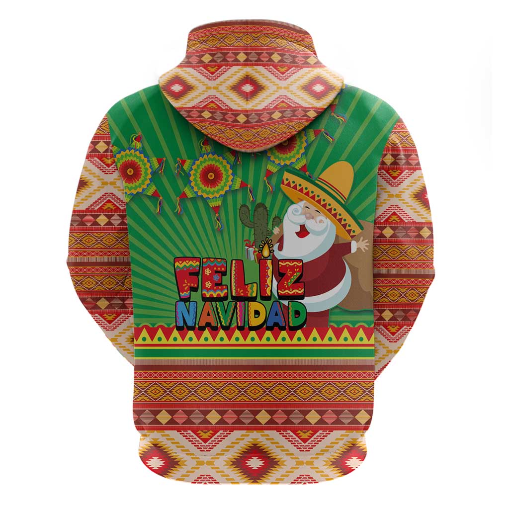 Mexico Hoodie Feliz Navidad Aztec Geometric Pattern LT03
