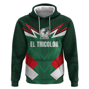 Custom Mexico Football Hoodie El Tricolor 2024 LT03