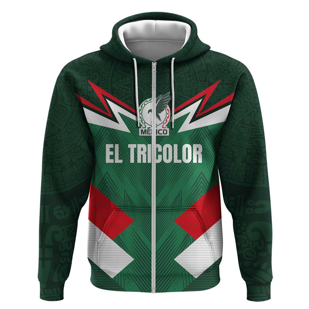 Custom Mexico Football Hoodie El Tricolor 2024 LT03