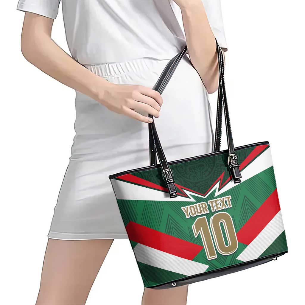 Custom Mexico Football Leather Tote Bag El Tricolor 2024 LT03