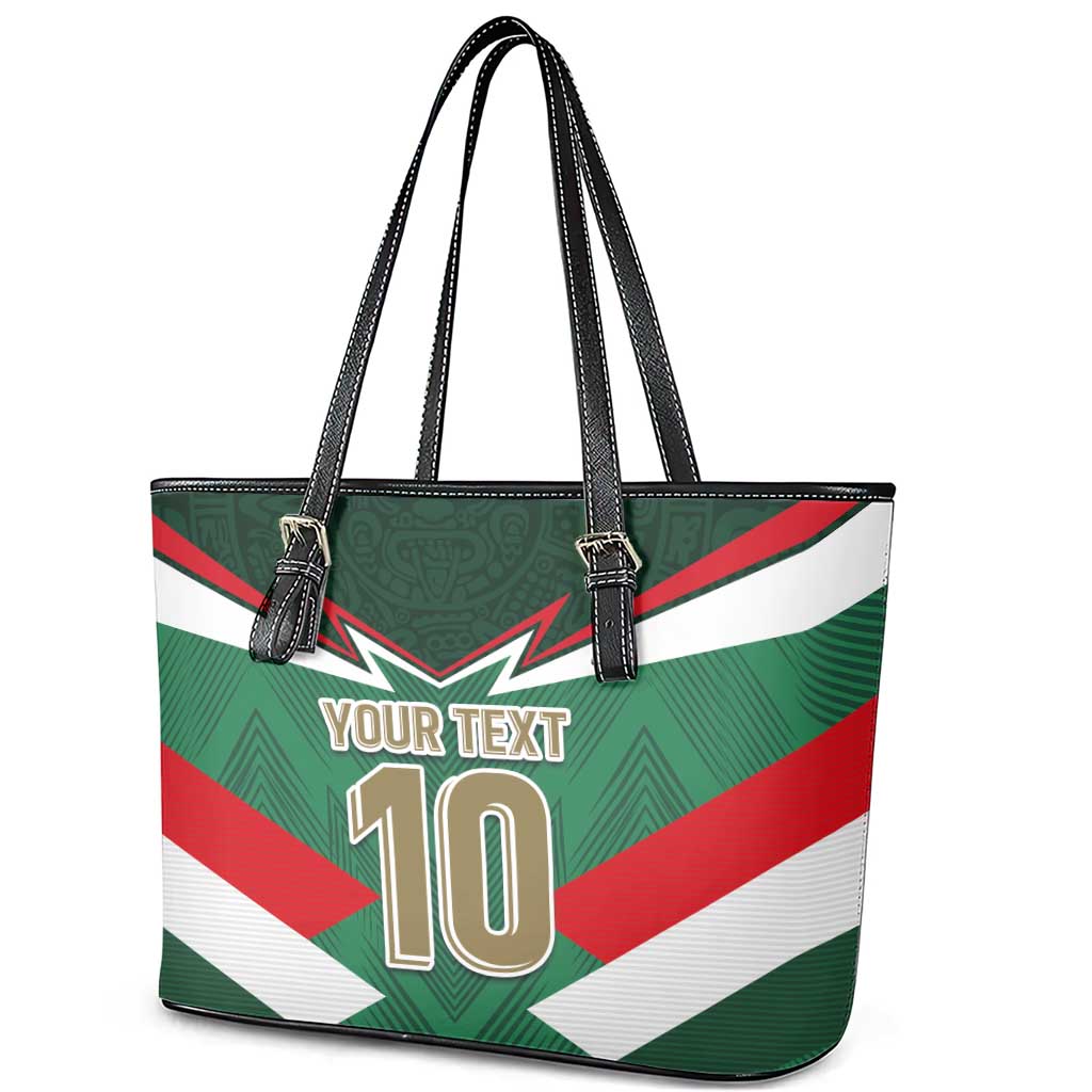 Custom Mexico Football Leather Tote Bag El Tricolor 2024 LT03