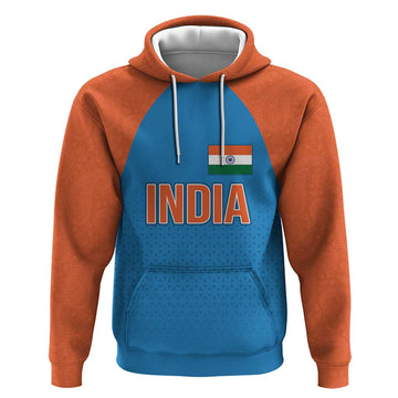 Custom India Cricket Mix Paisley Pattern Hoodie LT03