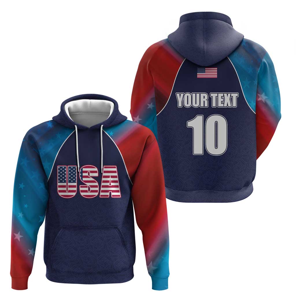 Custom USA Cricket Hoodie With Flag Style LT03