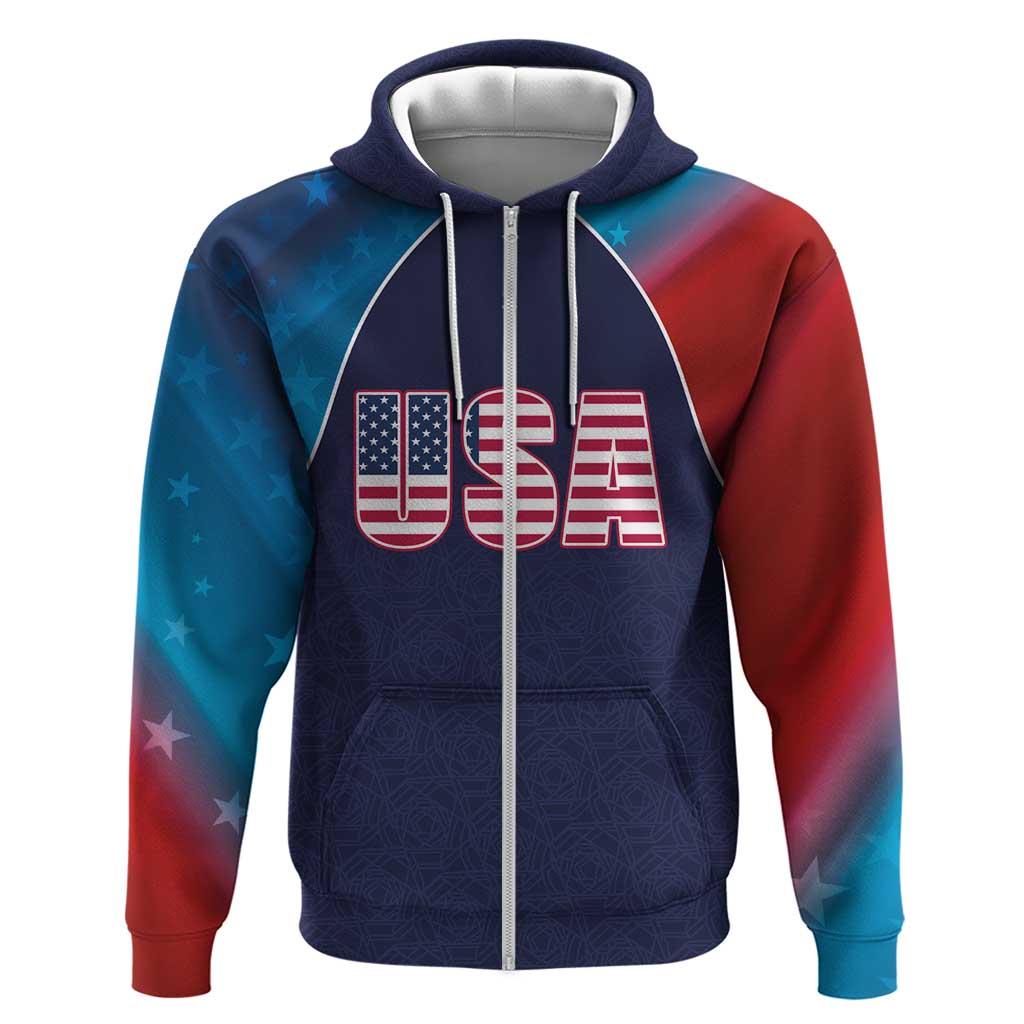 Custom USA Cricket Hoodie With Flag Style LT03